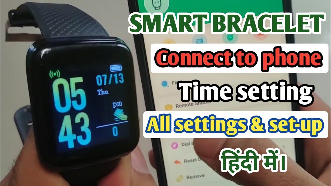 fitpro watch connect to phone|smart watch time set up|smart bracelet watch