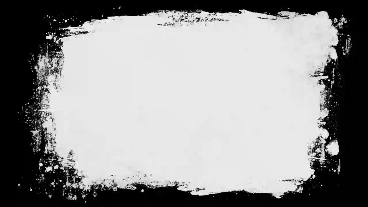 Grunge Graphic Brush Stroke Frame Texture Stop Motion Background Loop - Stop-Motion Mask Overlay