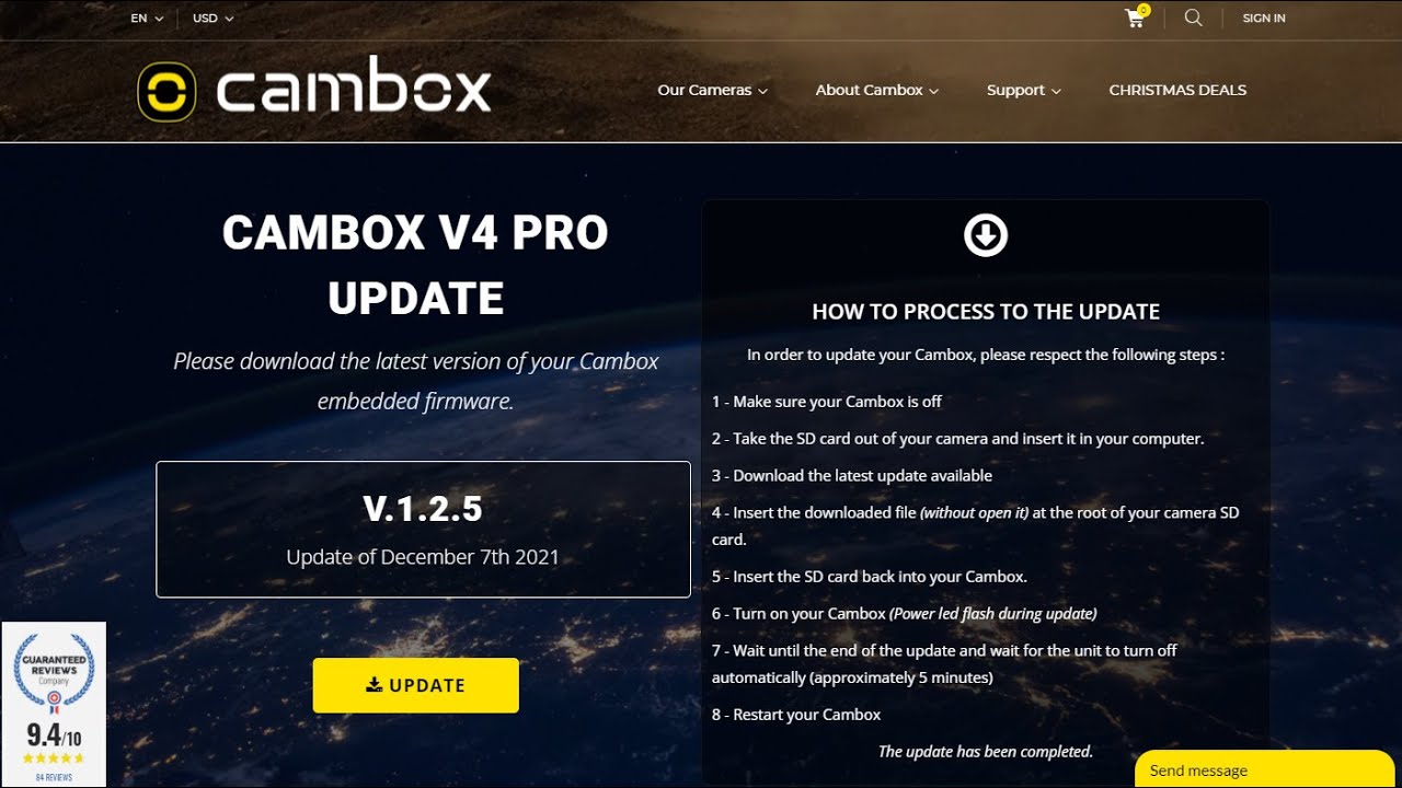 How to update your Cambox V4 Pro firmware