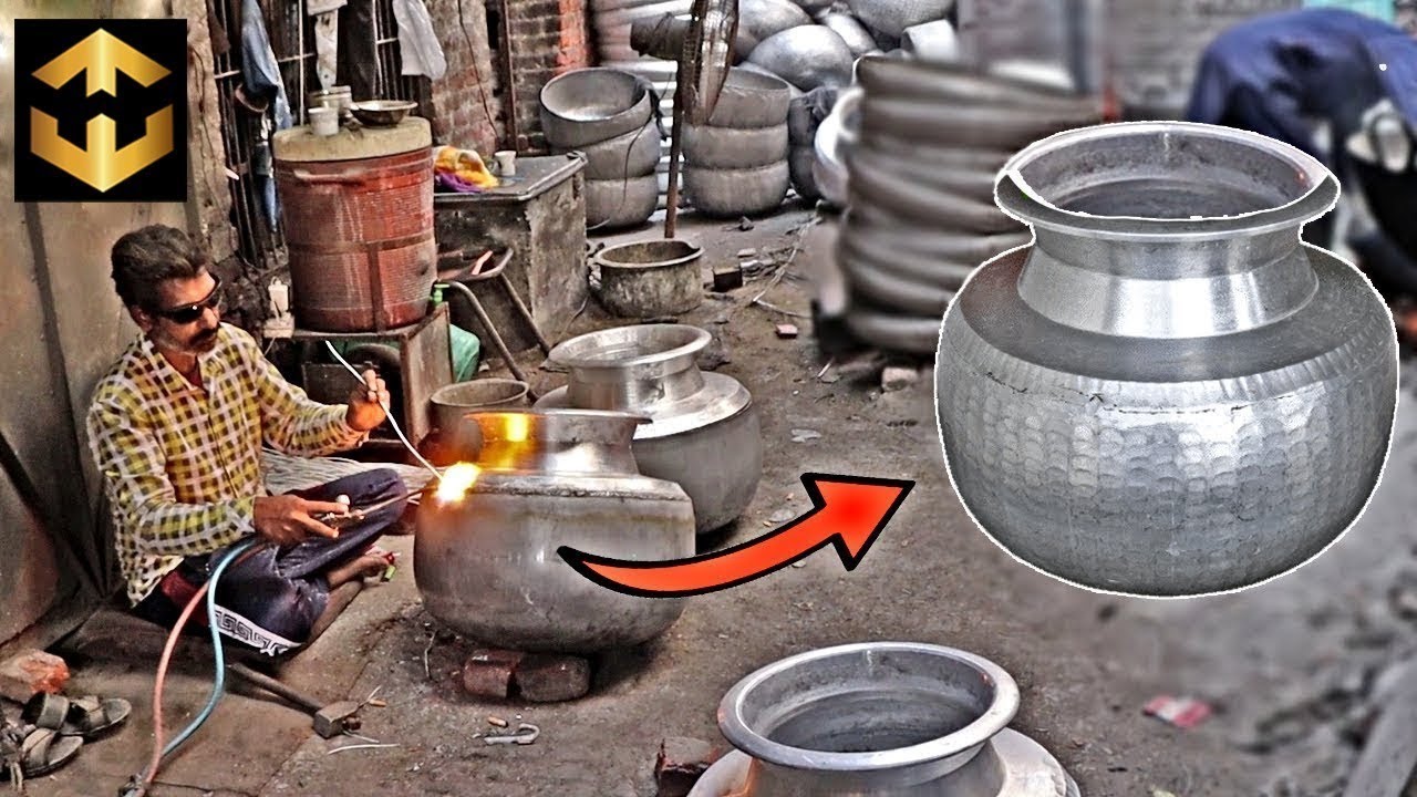 Big Huge Cooking Indian Degh Pots Making in Factory || Hammered Degh Making