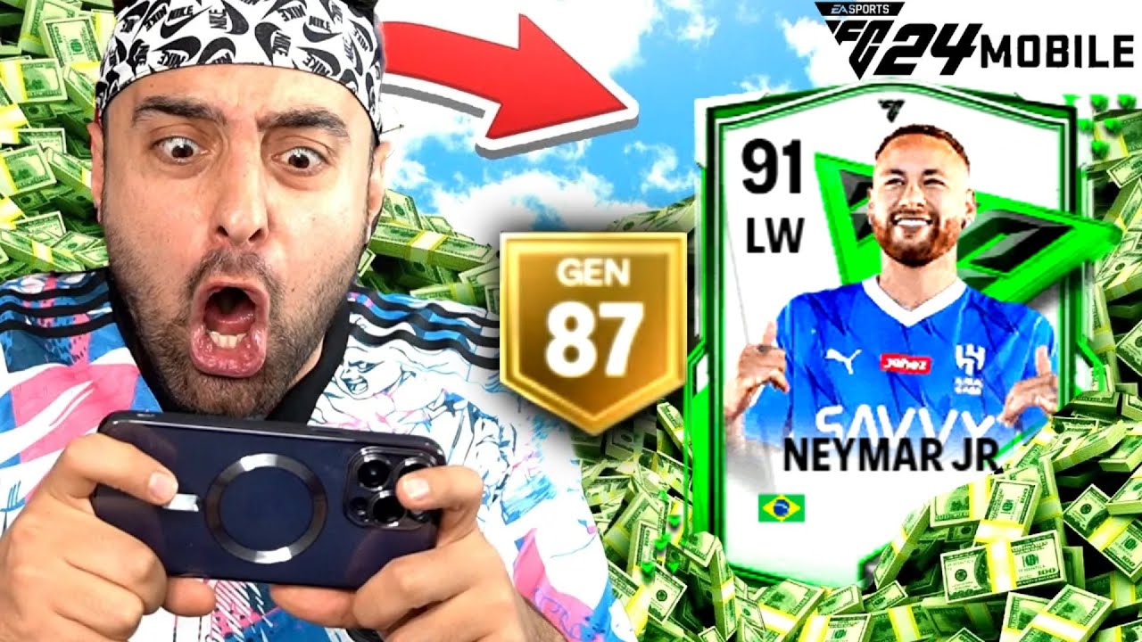 NEEH 87 GEN OLDUK ! 91 KAPTAN NEYMAR GELDİ ! EA FC MOBİLE 2024 PAKET AÇILIMI !