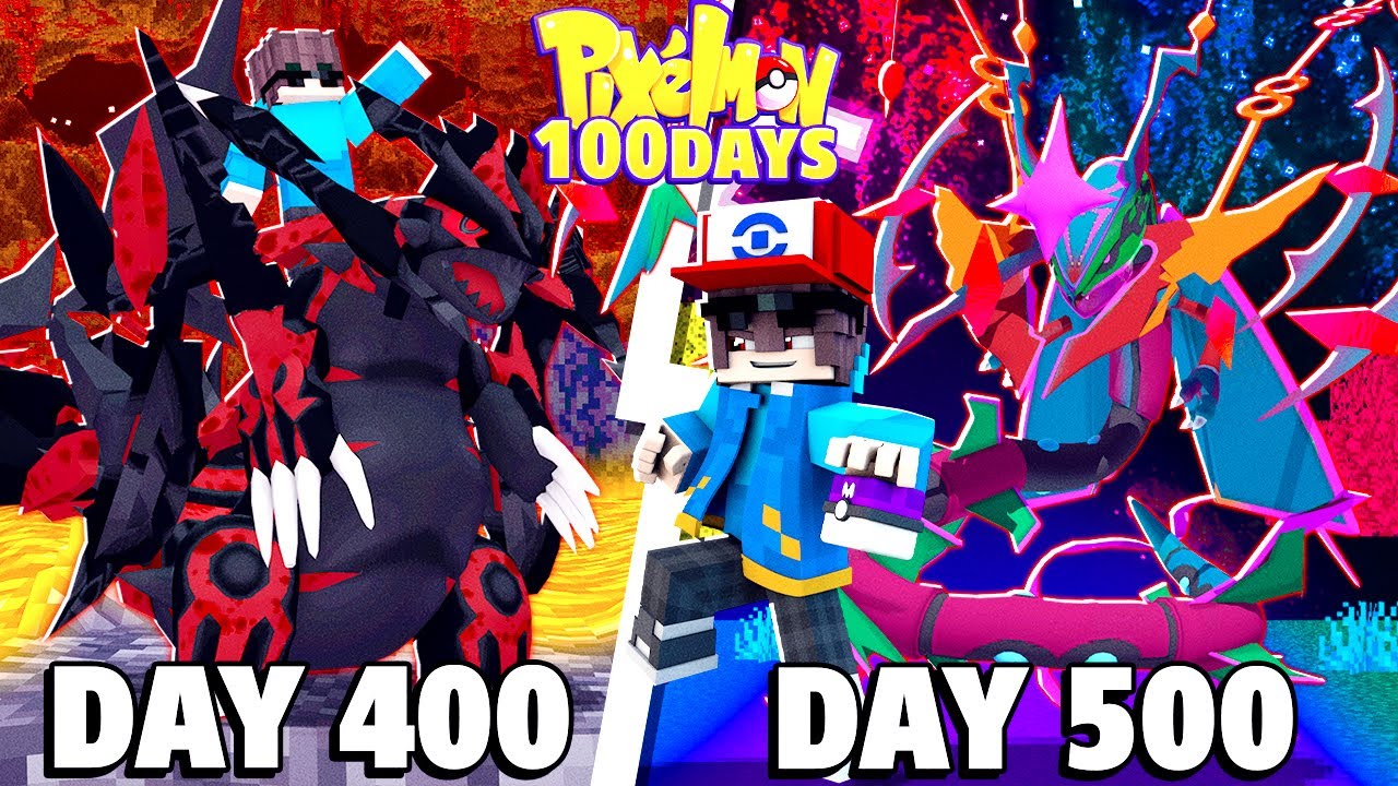 T&oacute;m tắt 500 Ng&agrave;y Minecraft Pixelmon ULTIMATE T&ocirc;i Bắt RAYQUAZA SUPRA !!