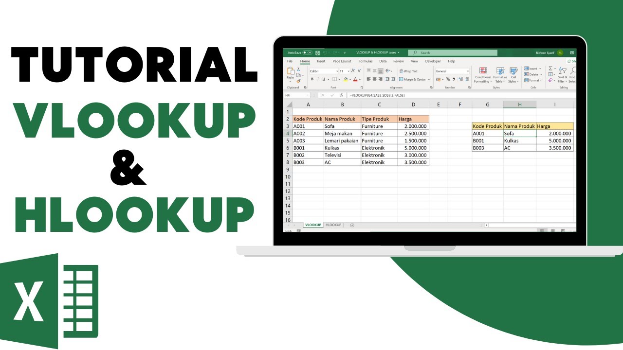 Belajar Rumus VLOOKUP & HLOOKUP | Tutorial Excel