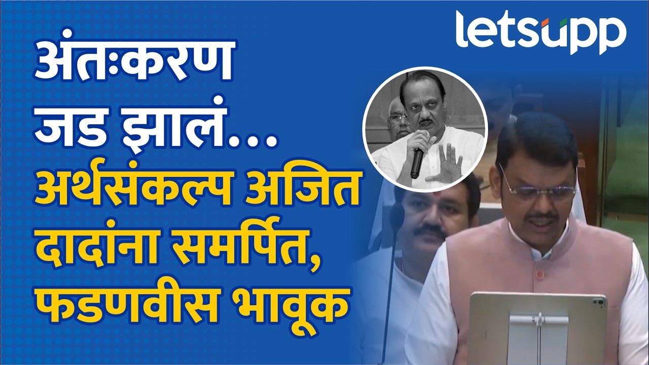 Devendra Fadnavis on Ajit Pawar | अर्थसंकल्प अजित दादांना समर्पित | LetsUpp Marathi