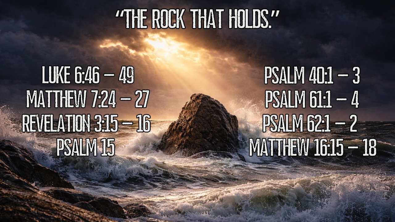 Full Sermon Recording: “The Rock That Holds.” Pastor Don Mast