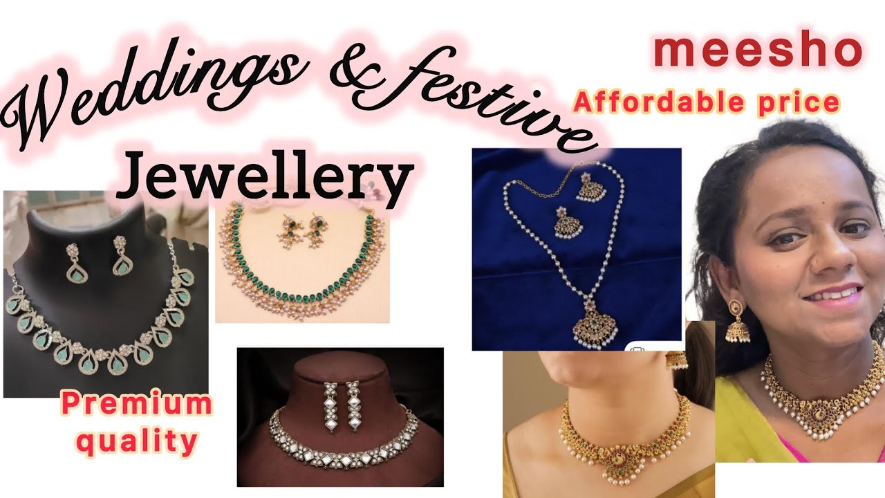Meesho Jewellery Haul 💎 5 Stunning Necklace Sets Under ₹300 Wedding & Festive 
