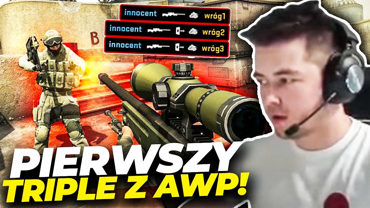 M&Oacute;J PIERWSZY TRIPLE Z AWP - FUNNY MOMENTS&HIGHLIGHTS