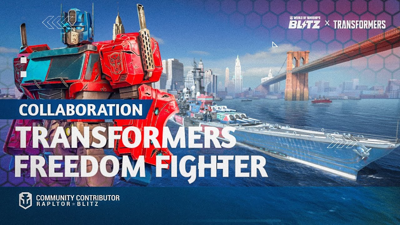World of Warships Blitz: Transformers Tier X Freedom Fighter