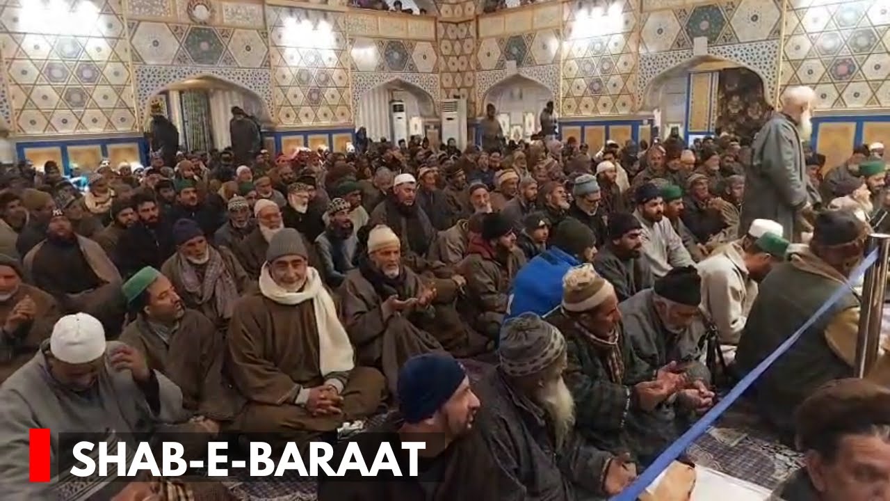 Shab-e-Baraat: Thousands Gather at Hazratbal Shrine