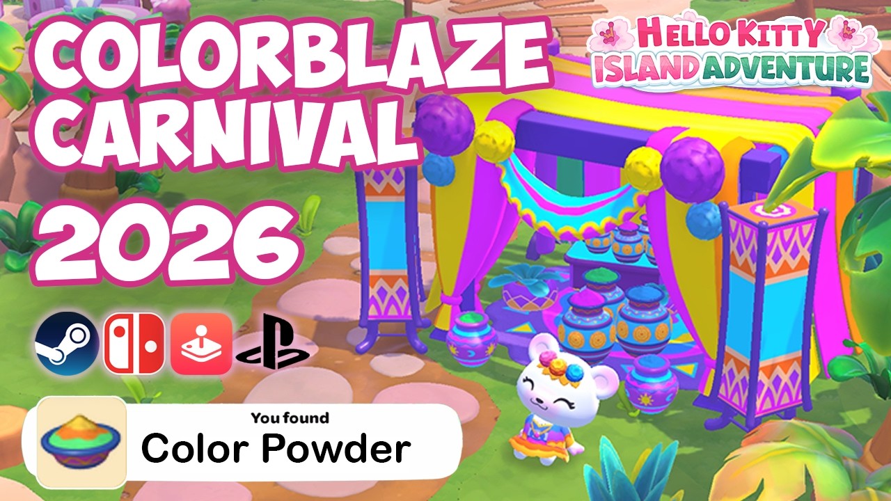 Полное руководство по карнавалу Colorblaze - Приключение на острове Hello Kitty 2026