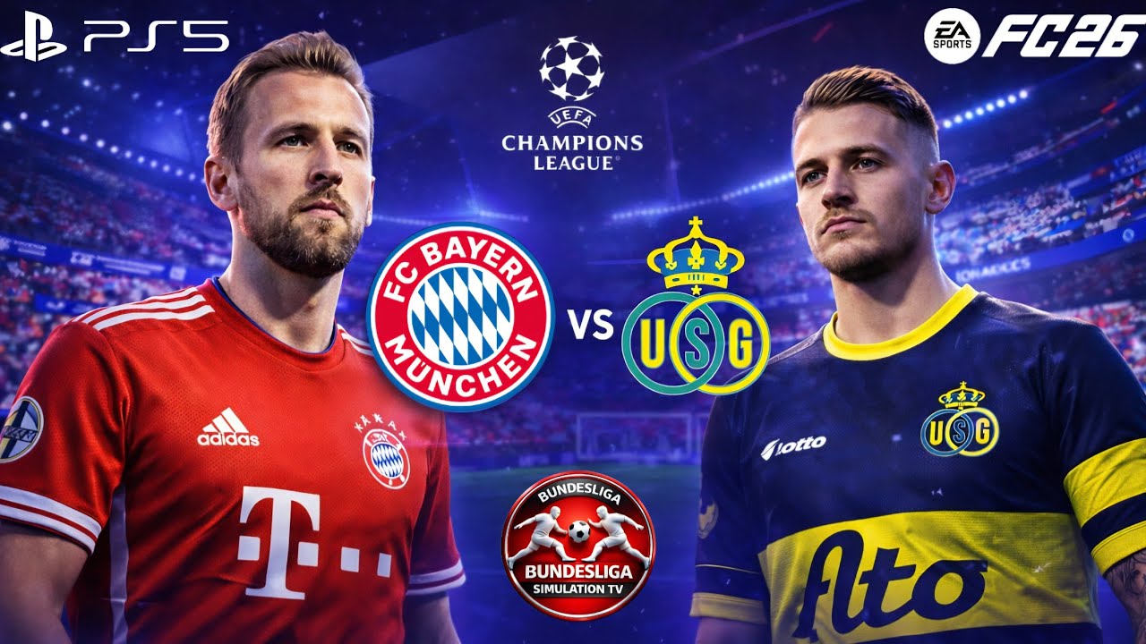 FC Bayern München vs Union Saint-Gilloise 🔥 | UEFA Champions League Simulation | EA FC 26 PS5™