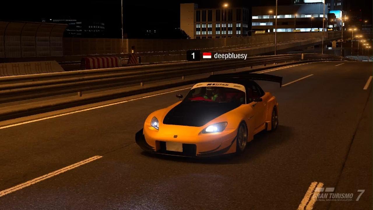 Amuse S2000 GT1 Turbo - Tokyo Expressway - East Counterclockwise. Time Trial