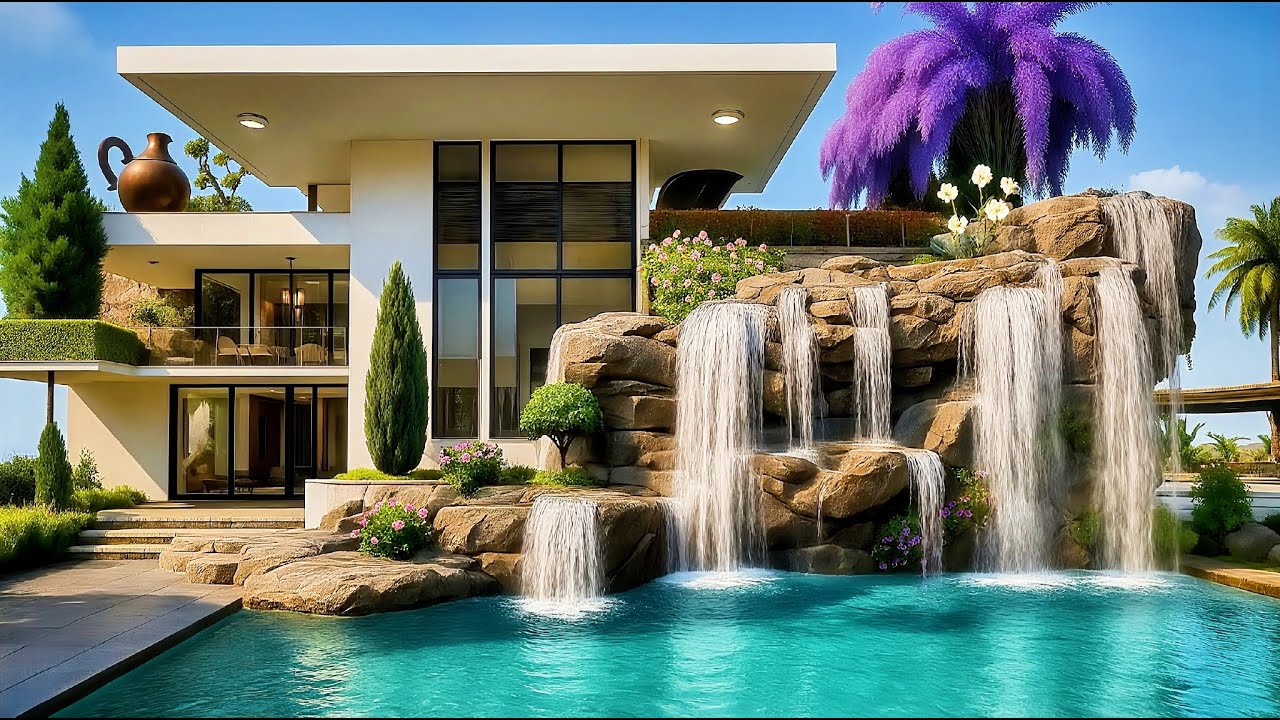 PUBG New Update: Best Realistic House Design for Level 30-34 With Pool 🔥😍