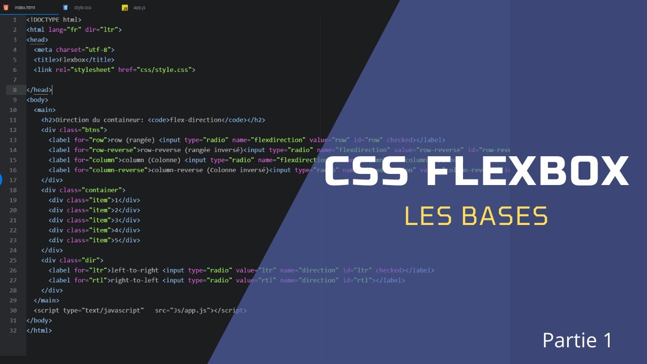Flexbox CSS simplifié ! 1/2