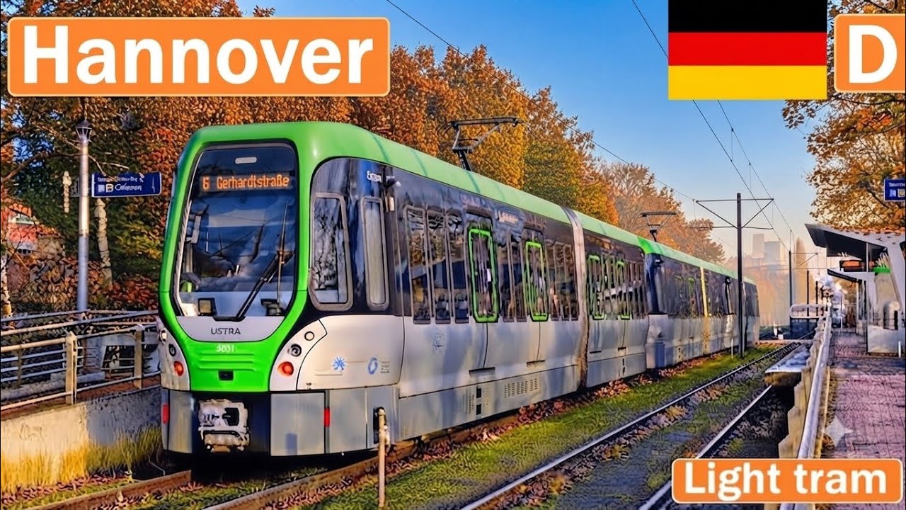 🇩🇪 HANNOVER LIGHT TRAM 2023 | Stadtbahn Hannover【4K】