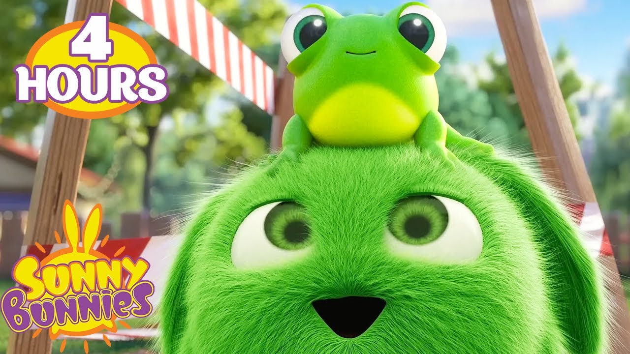 Mimi the frog is causing MISCHIEF! 🐸 | 4 Hours of Full Episodes | Sunny Bunnies Compilations