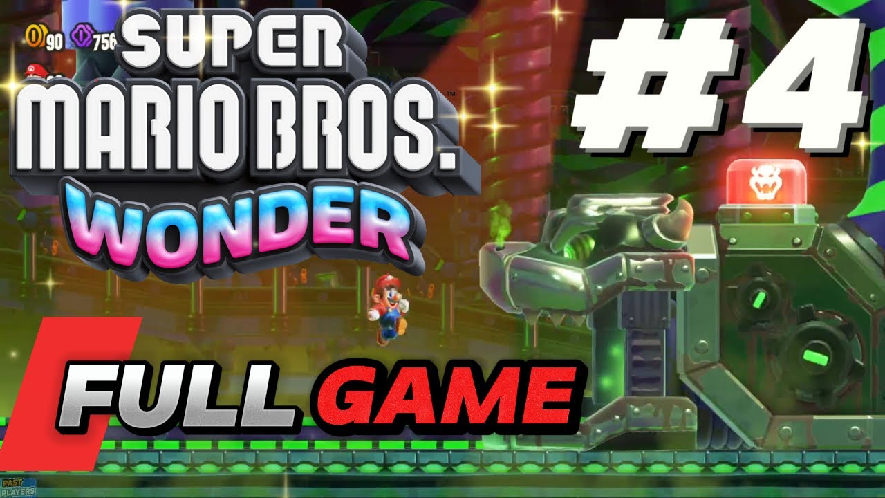 Super Mario Bros Wonder Fluffy-Puff Peaks and Shinign Falls - Walkthrough Part 4 No commentary