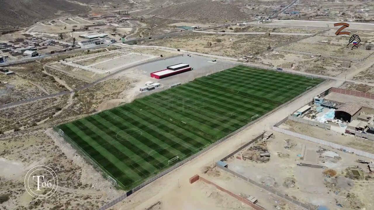 SOBREVUELO VISTA AÉREA DEL CENTRO DE ALTO RENDIMIENTO CAR FBC MELGAR EN MOLLEBAYA #arequipa #melgar