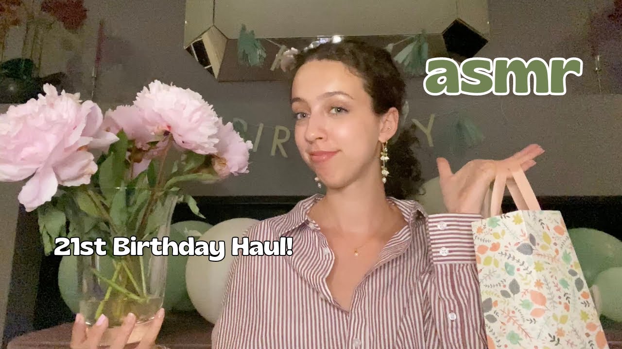 ASMR 21st Birthday Haul! | peartreeASMR