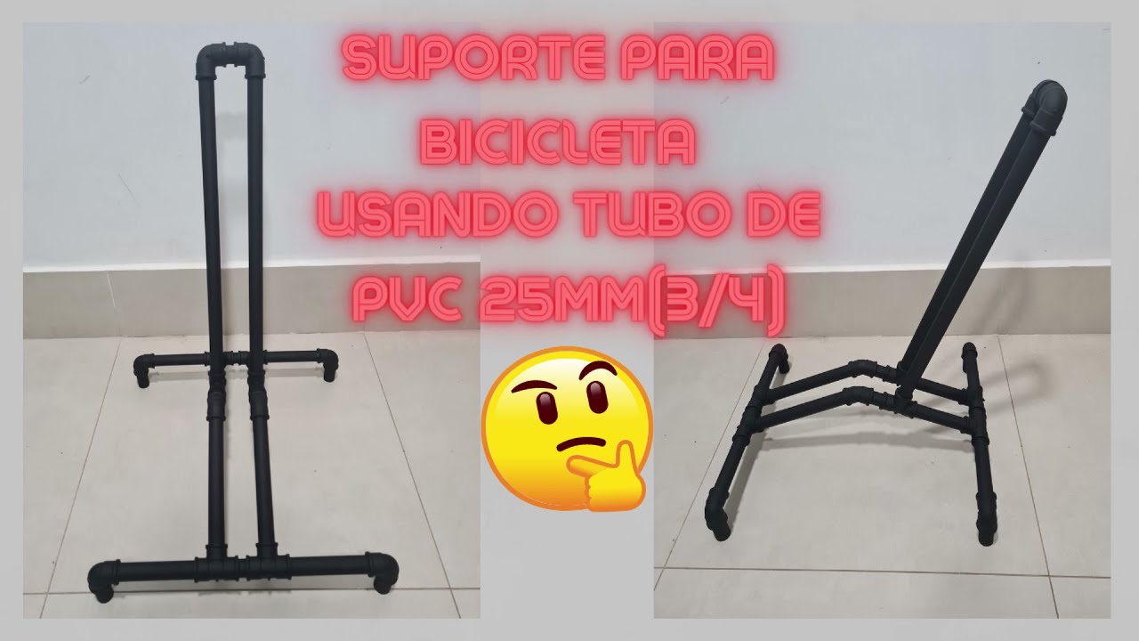 Como fazer suporte para bicicleta de cano pvc, faça você mesmo.