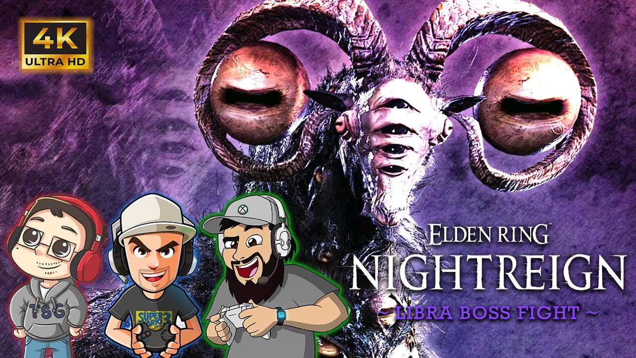 Elden Ring Nightreign Co-Op 4K UHD (Libra, Creature of Night, Boss Fight) - ft. oXLarryXo & Flexo