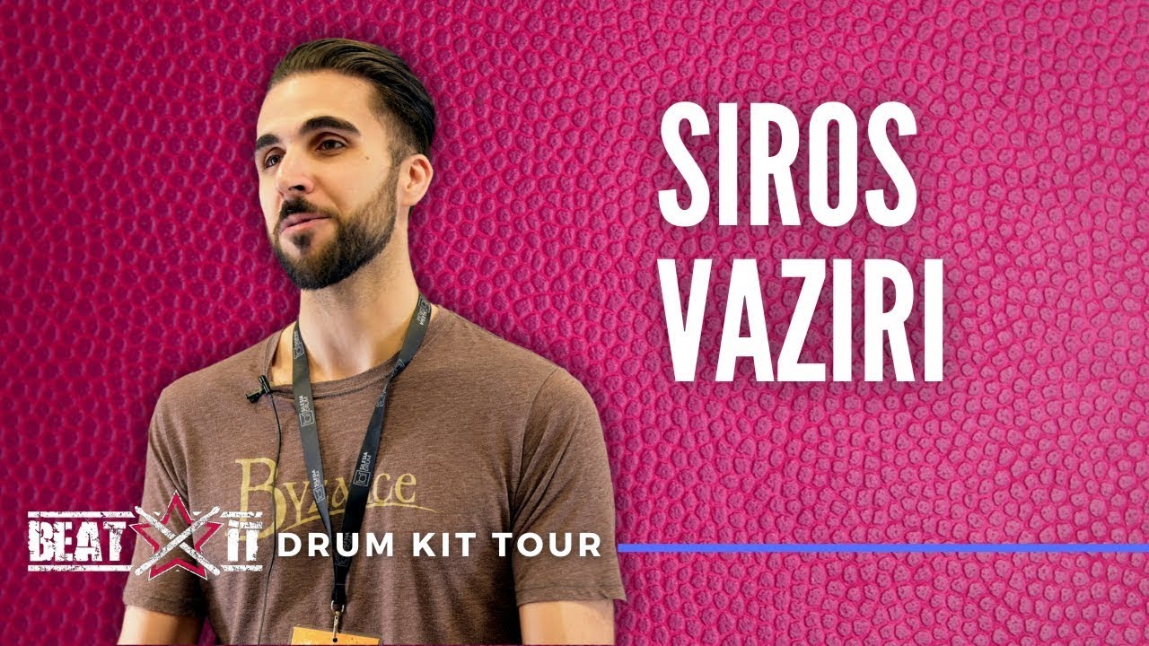 Siros Vaziri presents his drum kit I exclusively for BeatIt TV