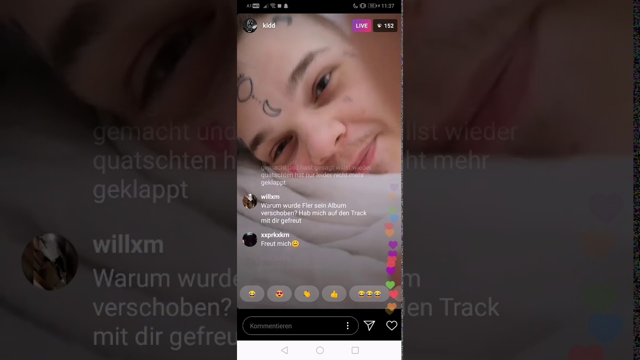 Sierra kidd instagram livestream über : Medikamente, rapper push, merch