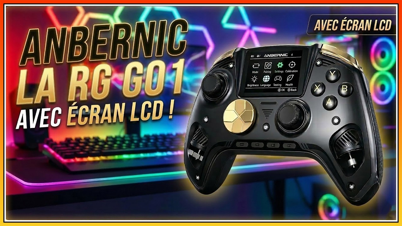 Anbernic RG G01 : la manette avec écran… et capteur cardiaque !