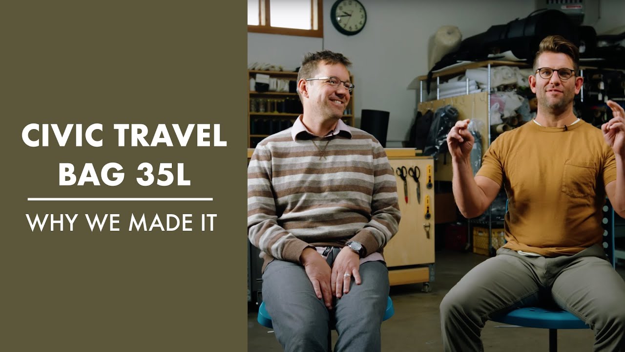 CIVIC Travel Bag 35L - Why We Made It Video