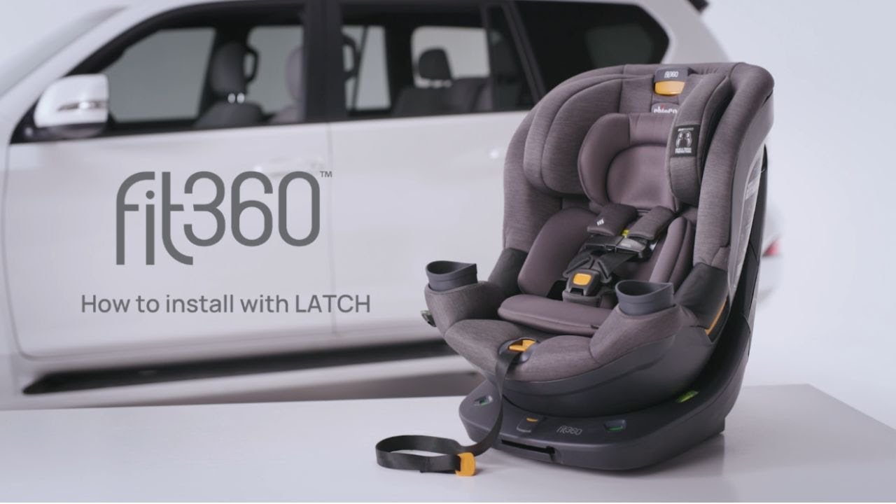 Chicco Fit360 ClearTex Rotating Convertible Car Seat - Installing with LATCH