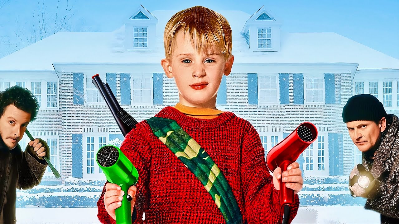 طفل نسيوه أهله في البيت فحوّل ليلة الكريسماس لساحة حرب على الحرامية! | Home Alone