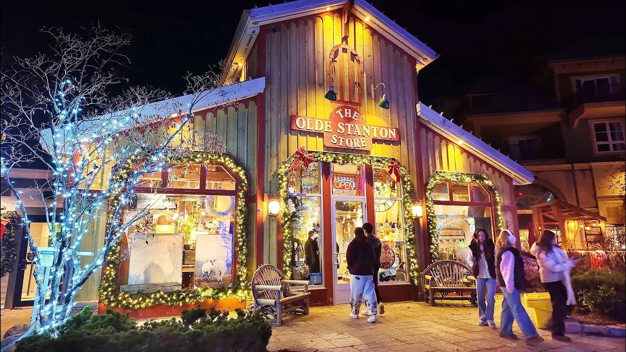 Christmas in Canada 2025 Holiday Magic at Blue Mountain Village Christmas Lights Walking Tour