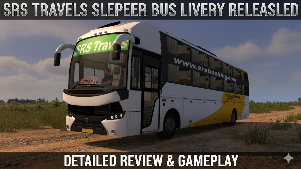 🛑SRS TRAVELS PRAKASH CAPELLA BS-VI LIVERY RELEASED II FOR BUS SIMULATOR INDONESIA II DOWNLOAD NOW 