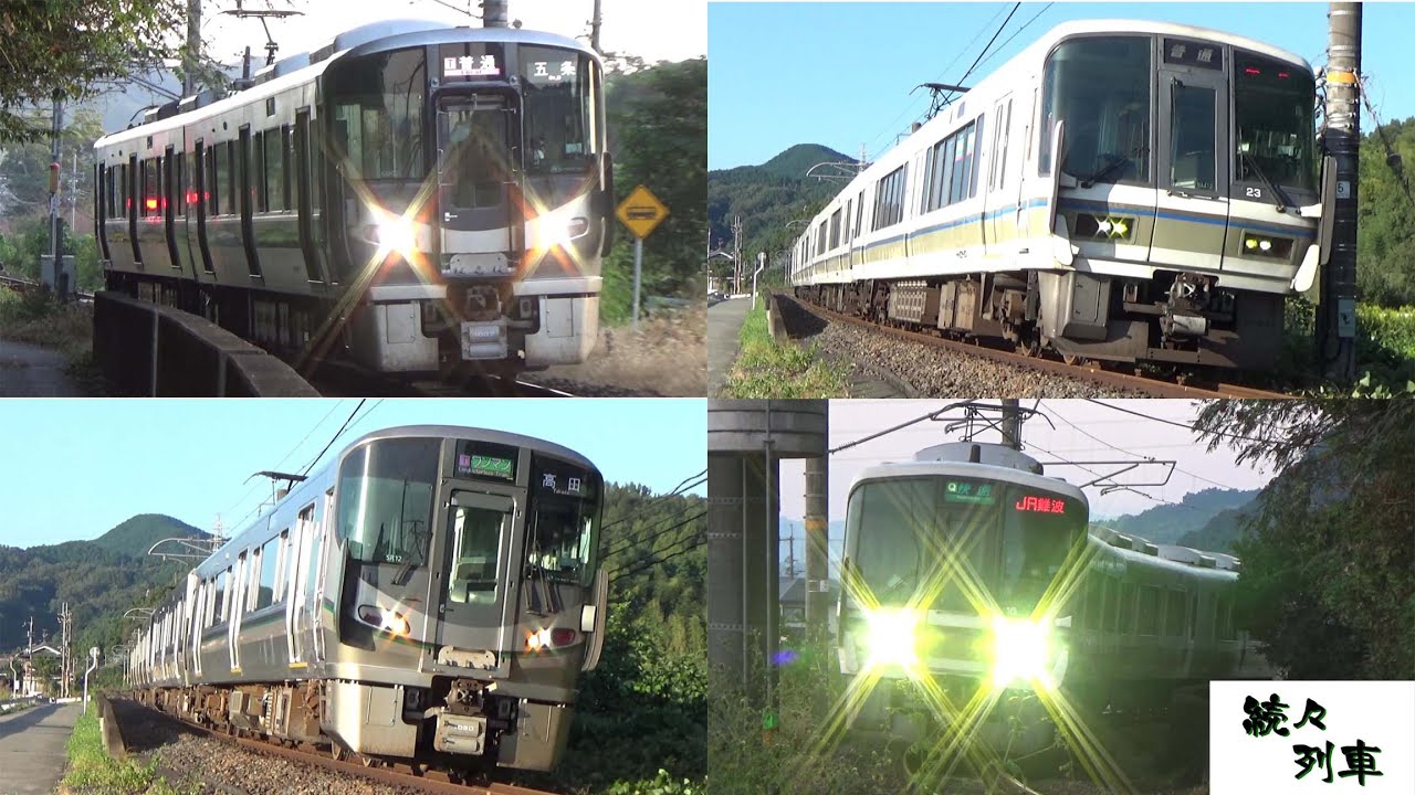 【JR和歌山線】土曜早朝に吉野口～掖上を通過する列車【続々列車】