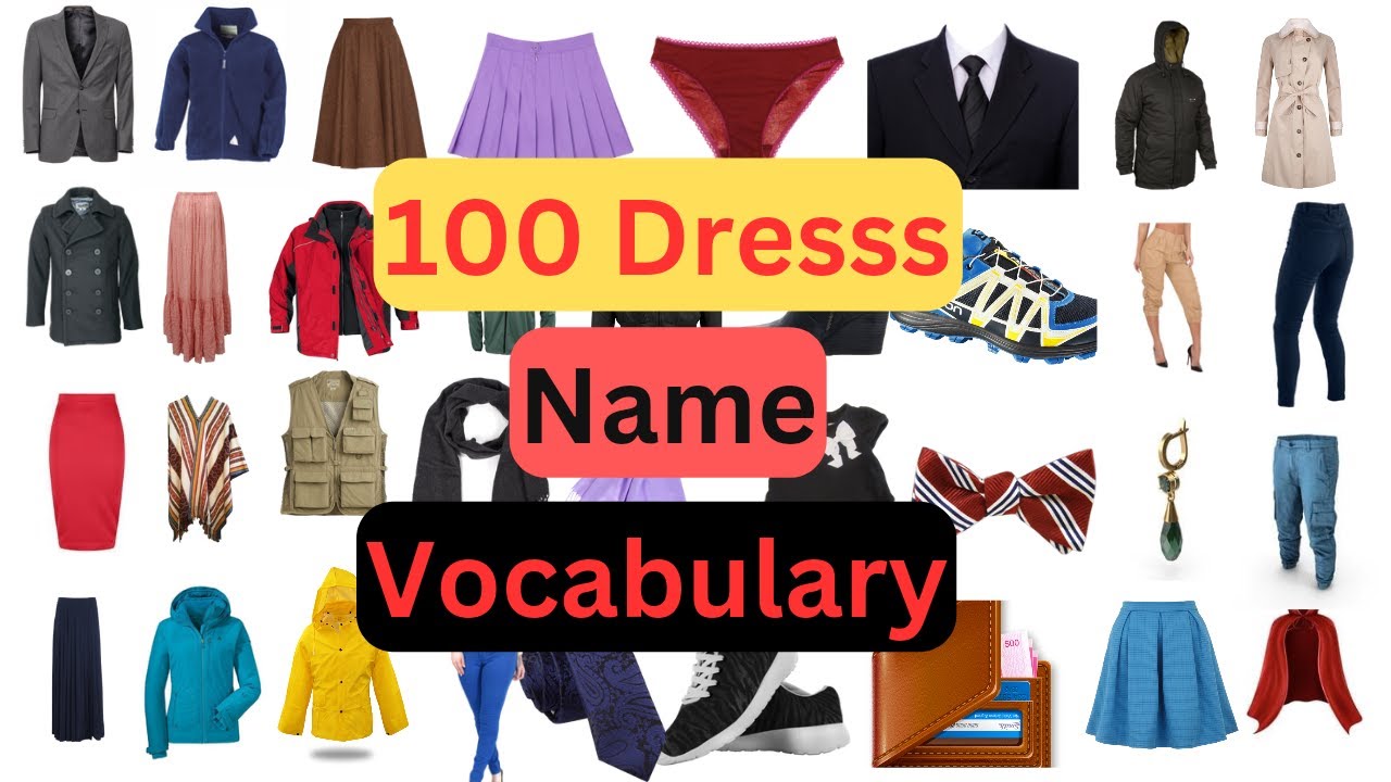 Dresses Vocabulary l 100 Dresses Names In English With Pictures | English Vocabulary | Dresses Name