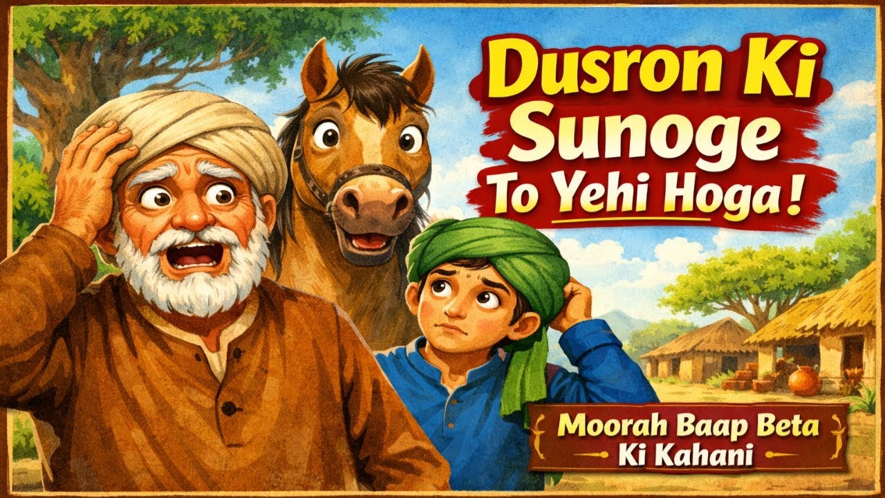 मूर्ख पिता और बुद्धू बेटा: जब बुद्धि ने छोड़ा साथ | एक बेहद मज़ेदार और शिक्षाप्रद कहानी