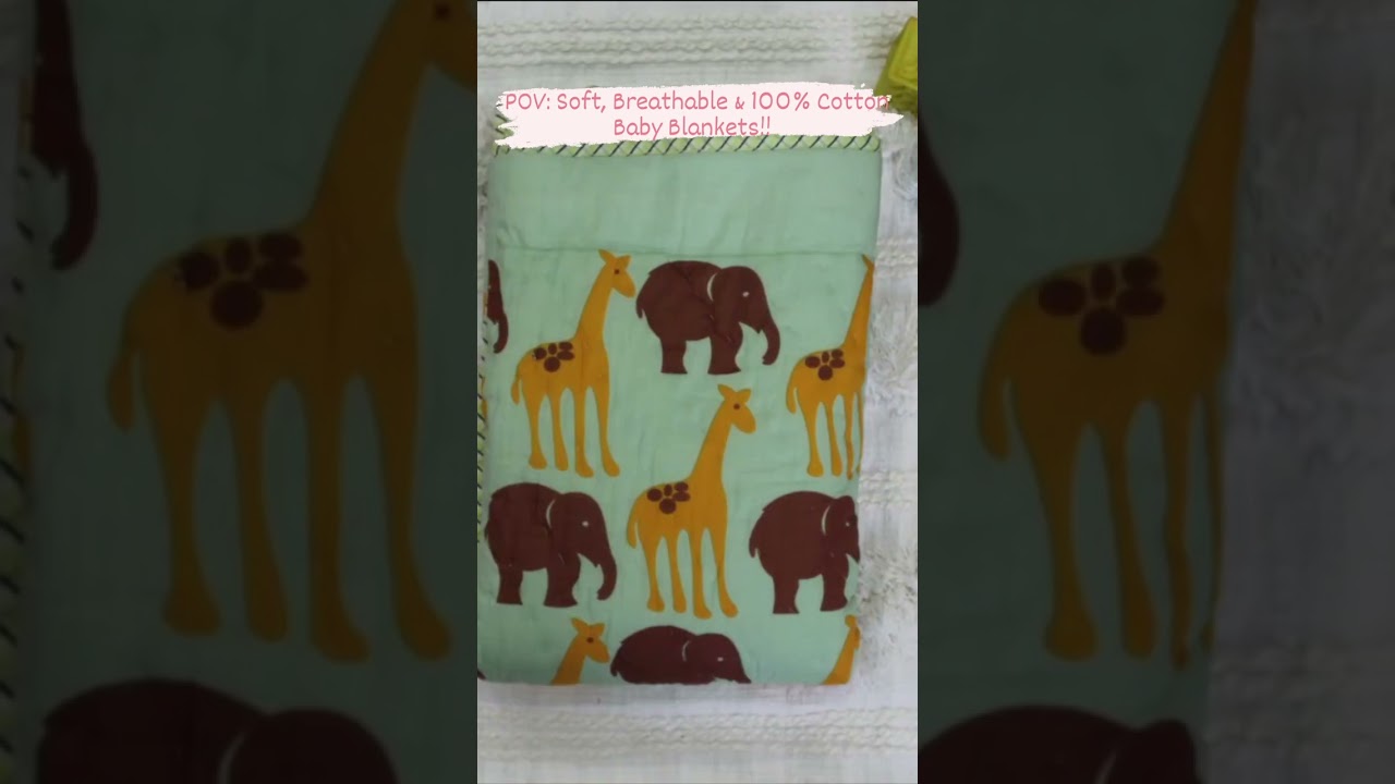 Best Nursery Decor, Perfect Baby Shower Gift! Eco-friendly, Breathable & Hypo-Allergic Baby Blankets