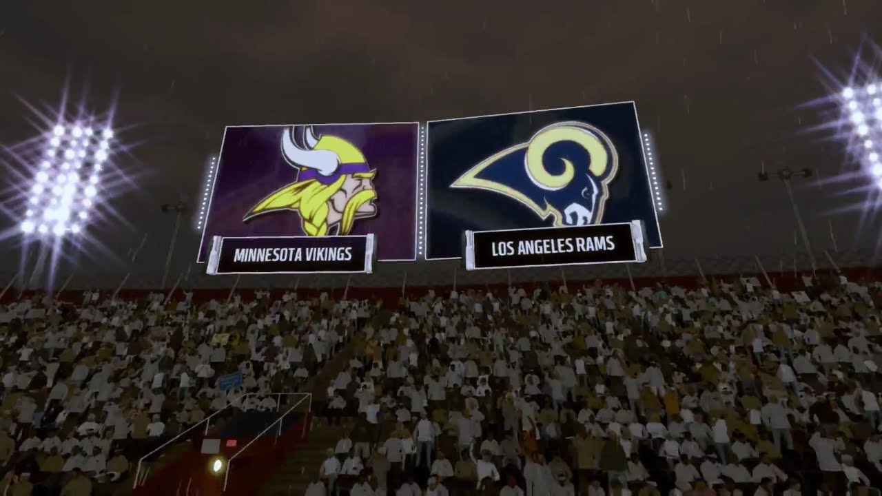 Madden 17: Minnesota Vikings Vs Los Angeles Rams (First Rain Game!)