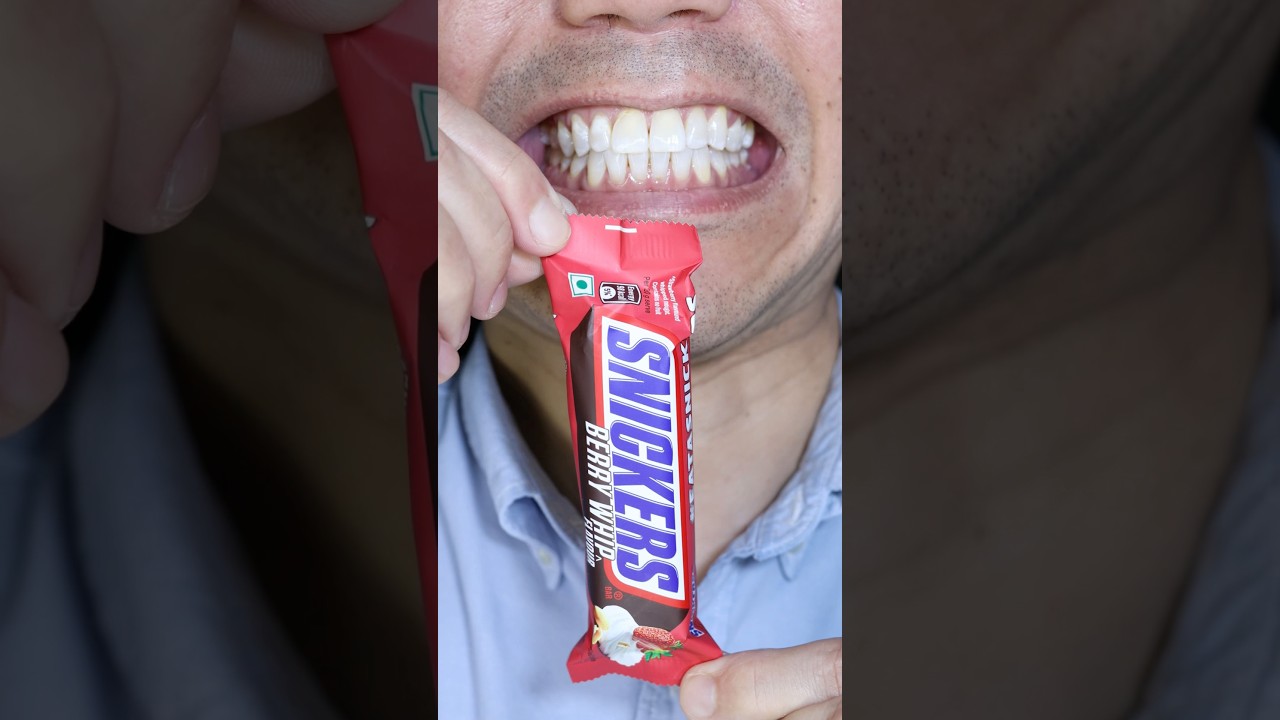 Berry Whip Snickers?! 🍓🍫 Let&rsquo;s Try It! #DoctorTristanPeh #ASMR #ASMRSounds #ASMRVideo #ASMREating