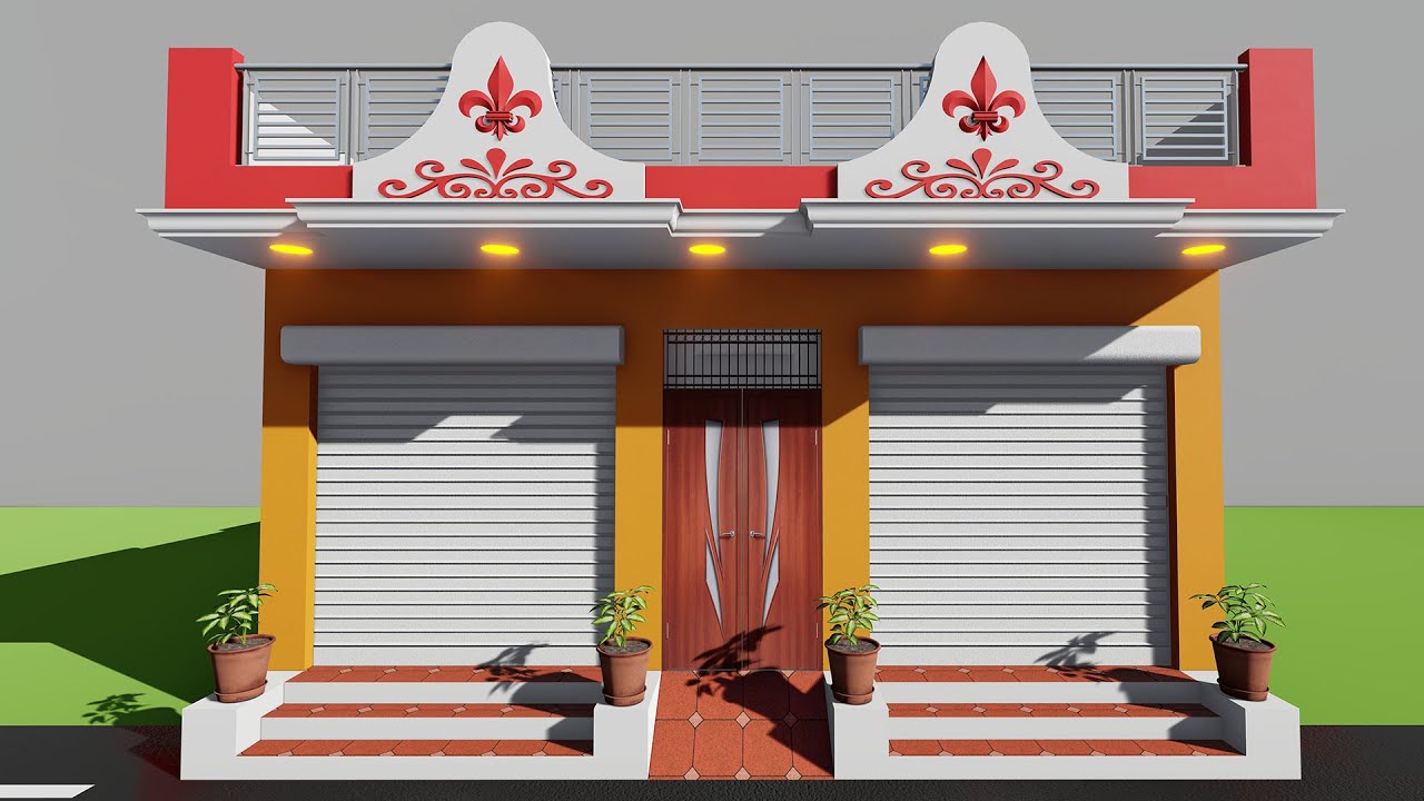 आगे दुकान पीछे मकान,3D 24*34 makan ka naksha,24x34 dukan or ghar,3D sgop plan,ghar ka naksha,3Dhouse
