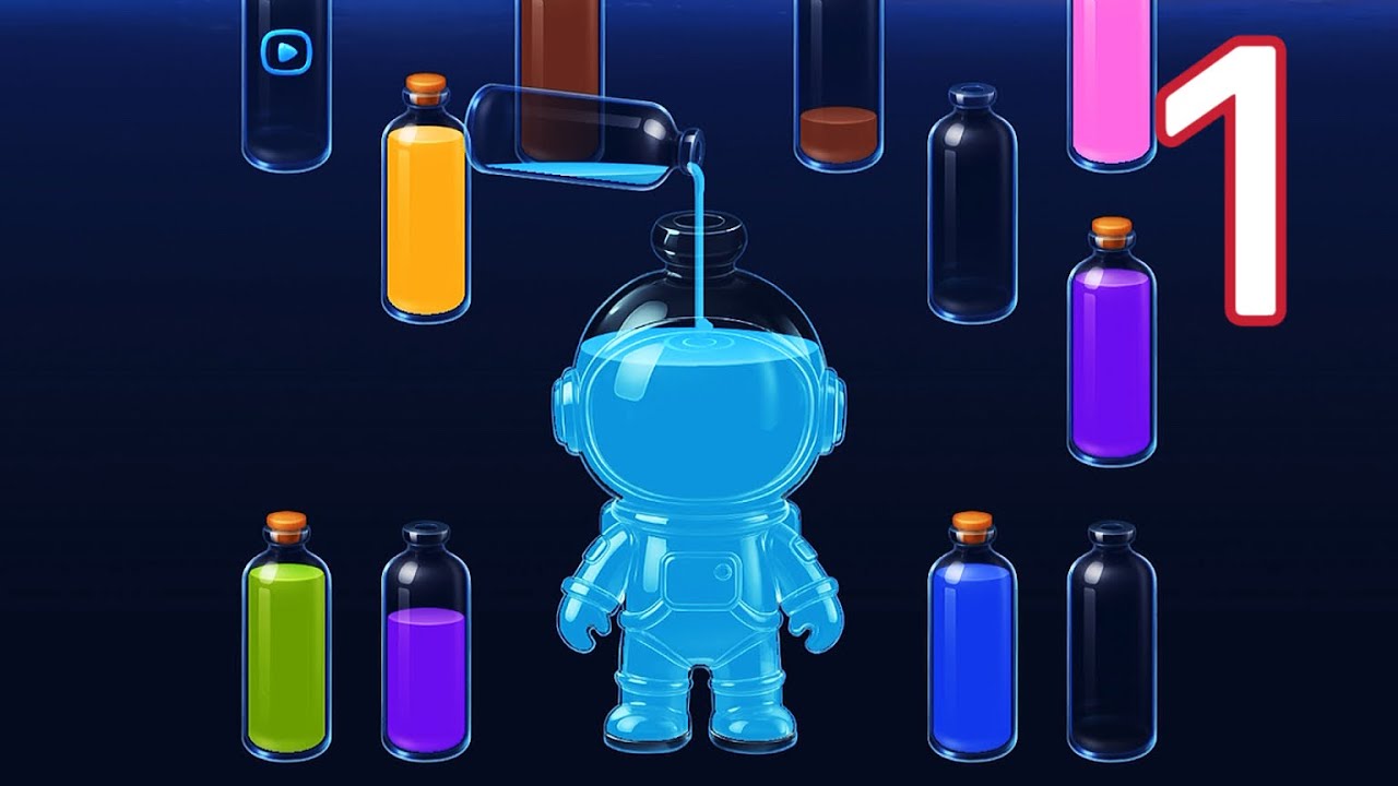 ❤️‍🔥 Water Sort / Gameplay Walkthrough / Level 1-5