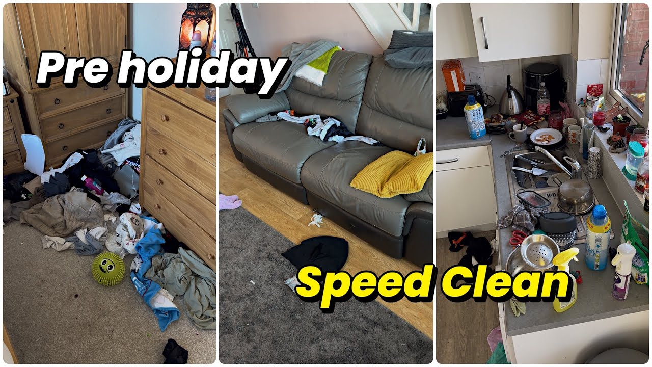 Speed cleaning before our weekend away + Mini vlog! 