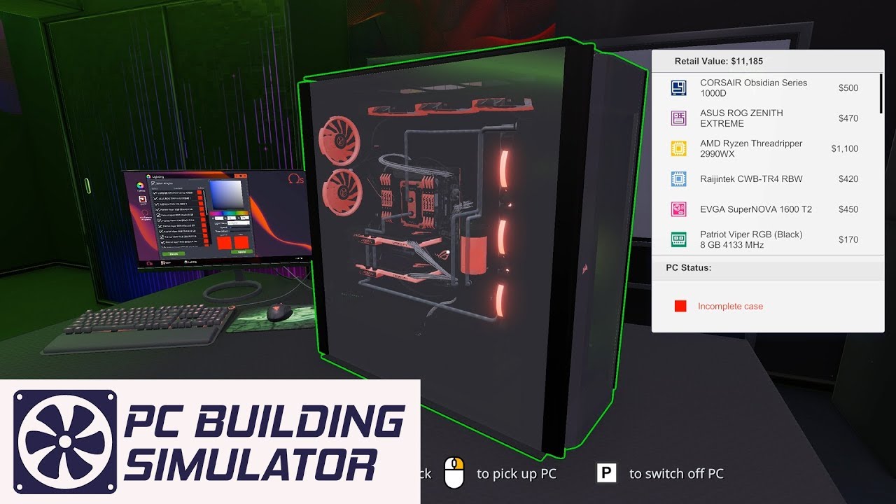 Building A SUPERTOWER In The Corsair Obsidian 1000D - PC Building SImulator