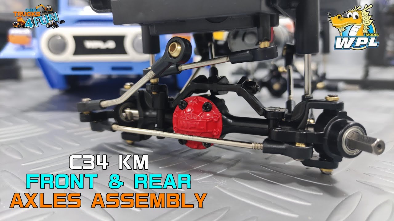 WPL C34 KM Assembly | Part 3 | Front and Rear Axles | Cars Trucks 4 Fun