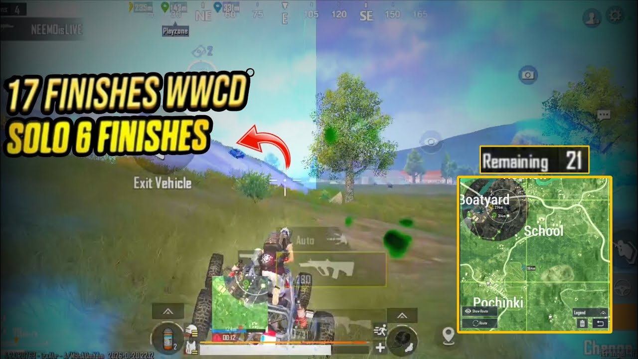 | 17 FINISHES WWCD 🏆 | SOLO PLAYER 6 FINISHES| TEAM DYNASTY ESPORTS 🔥|