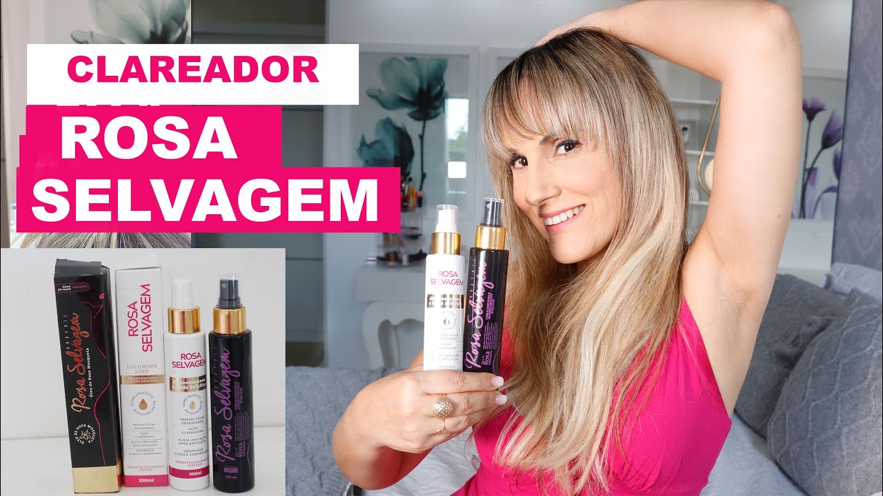 TESTANDO ROSA SELVAGEM CLAREADOR OLEO E ÁCIDO