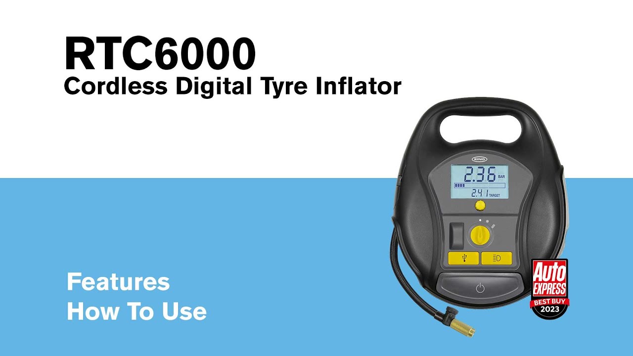 Introducing the Ring RTC6000 Cordless Digital Tyre Inflator and Air Pump