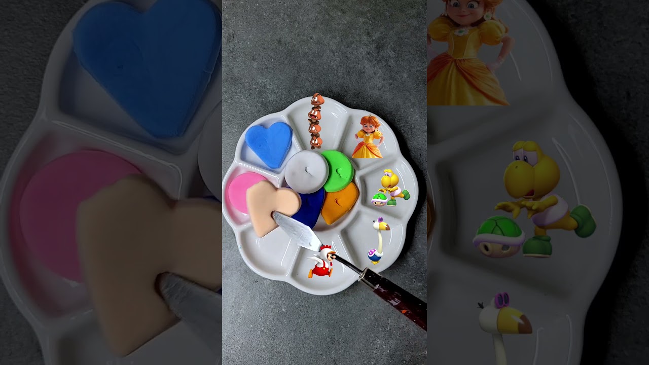 Guess the Final Color | super Mario (Part 9) #satisfying #colors #colormixing #games