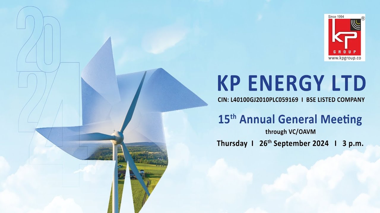 15th Annual General Meeting | KP Energy  Ltd.