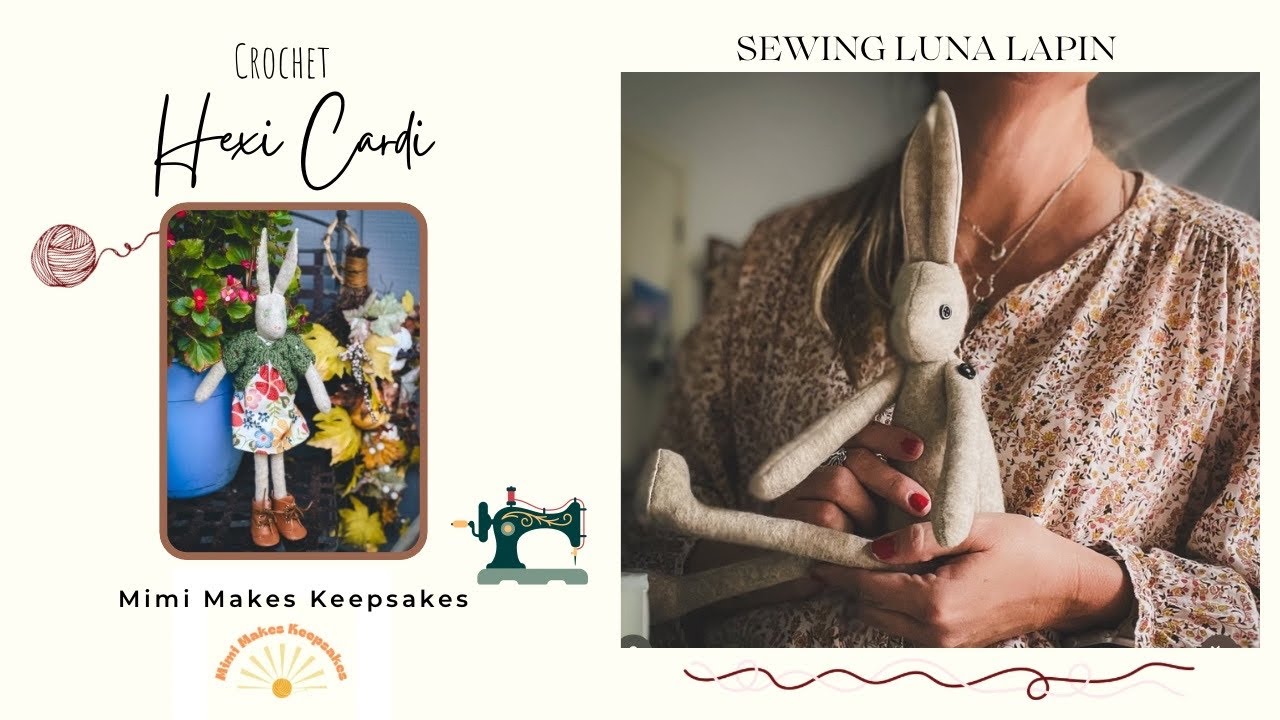 Sewing Luna Lapin | A Crochet Hexi Cardi | A Cat Named Ollie